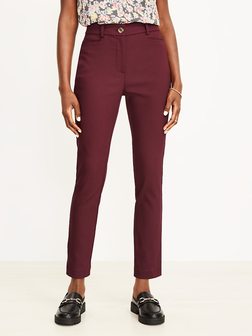 LOFT Tailored Sutton Skinny Ankle Pants, 12W